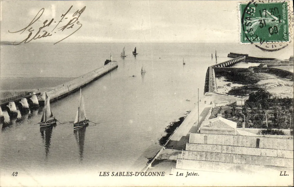 Les Sables-d'Olonne — As Pontas — LL. n°42 - Frente