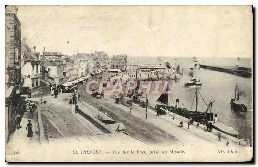Le Tréport — Aussicht auf den Hafen, vom Musoir aus — ND. Phot. - Vorderseite