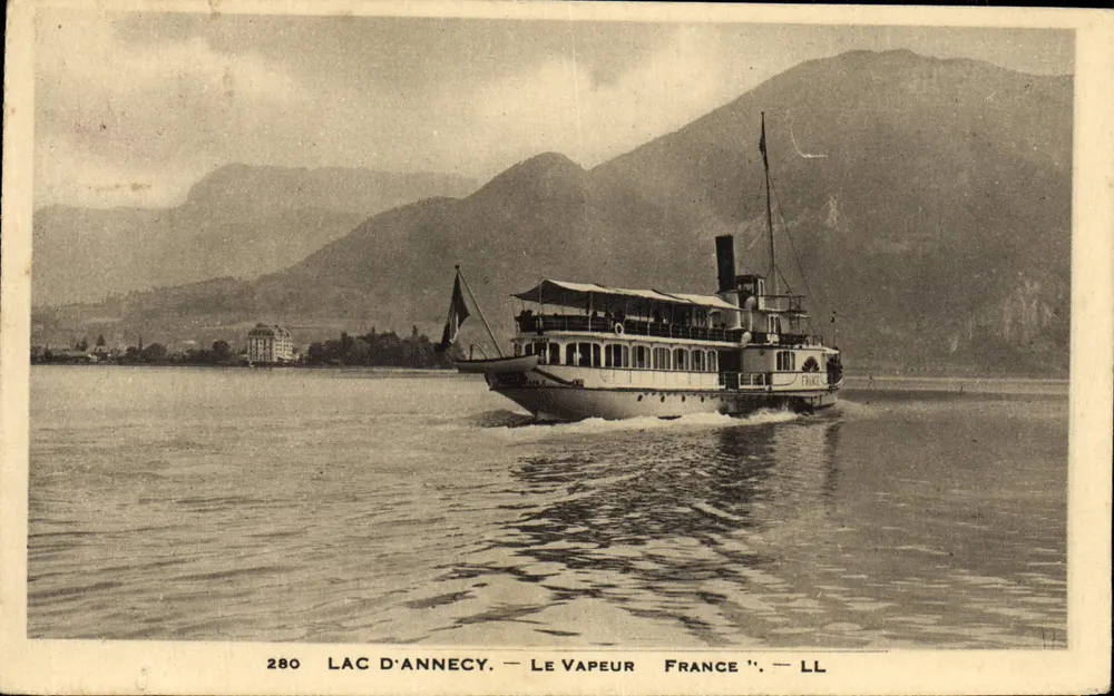 See Annecy — Der Dampfer Frankreich — LL, n° 280 - Vorderseite