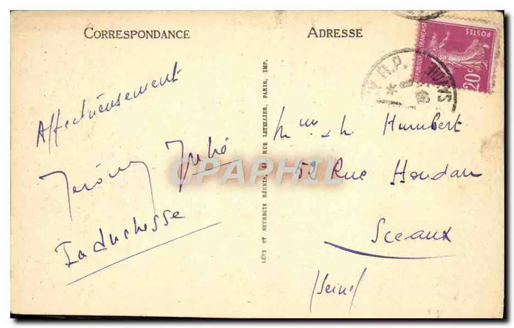See Annecy — Der Dampfer Frankreich — LL, n° 280 - Rückseite
