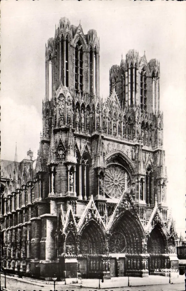 Reims — A Catedral — A Cegonha, editor André Laconte - Frente