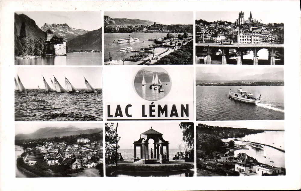Lago Léman — Paisagens — Les Éditions du Chêne-Neuf, Lyon, n°4309 - Frente