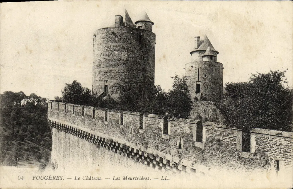 Fougères — Das Schloss — Die Mörserlöcher — LL. — Nr. 54 - Vorderseite