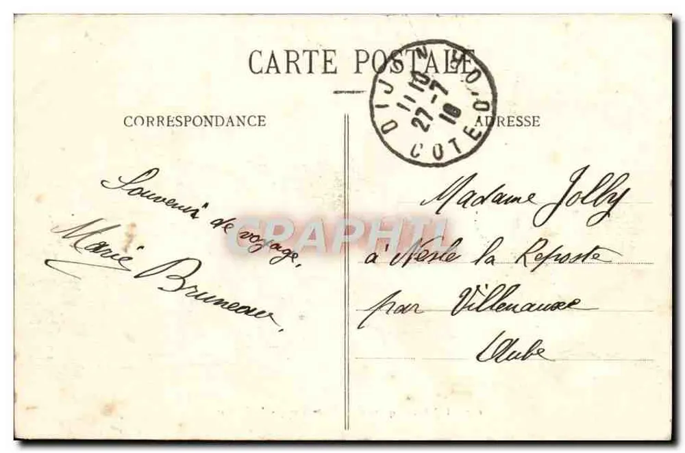 Dijon - Square da Place Darcy — L. V., editor — n° 667 - Verso