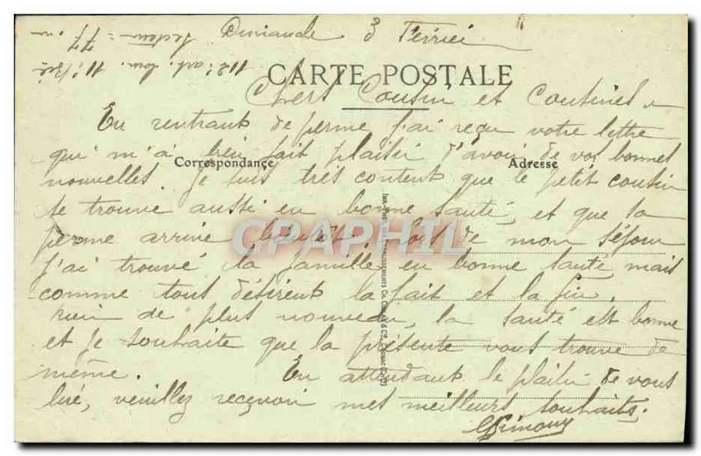 LYON — A Prefeitura — E.R. — n° 139 - Verso