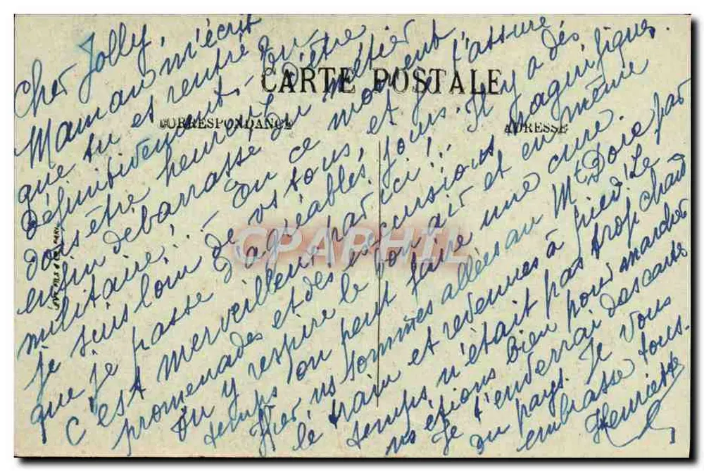 O Monte Dore — O Pic do Capucino — LL — Série 72 - Verso