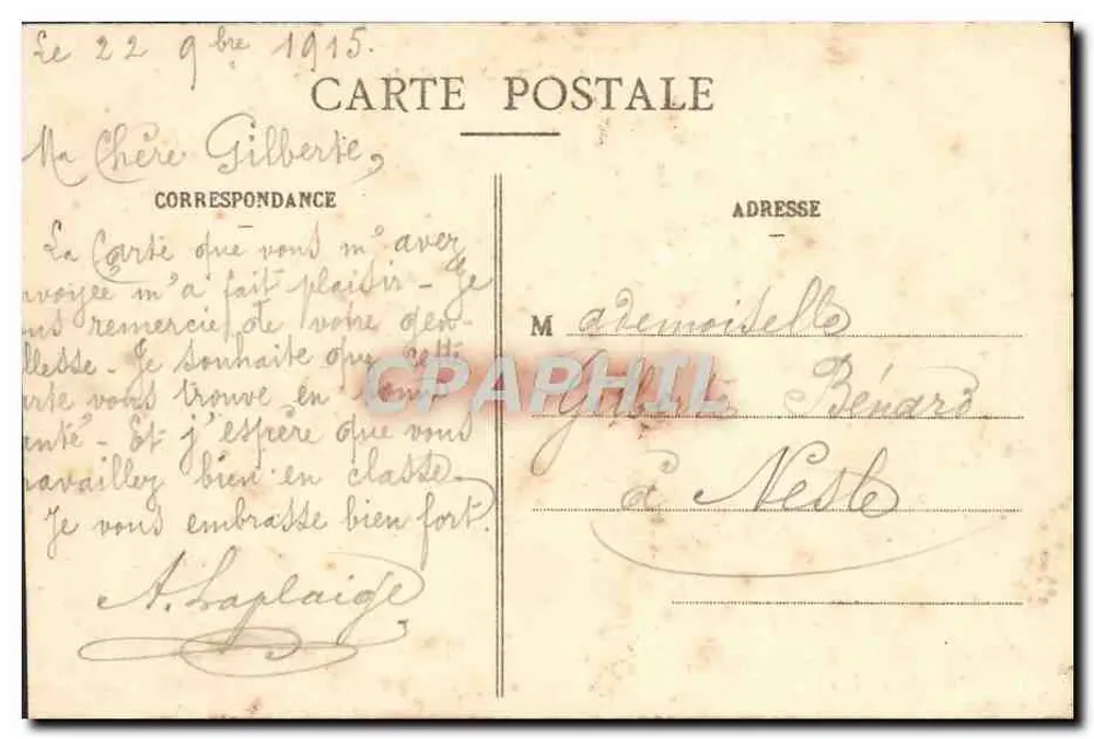 NANCY - Place de la Carrière — Verenigde Drukkerijen van Nancy, n°35 - Achterkant