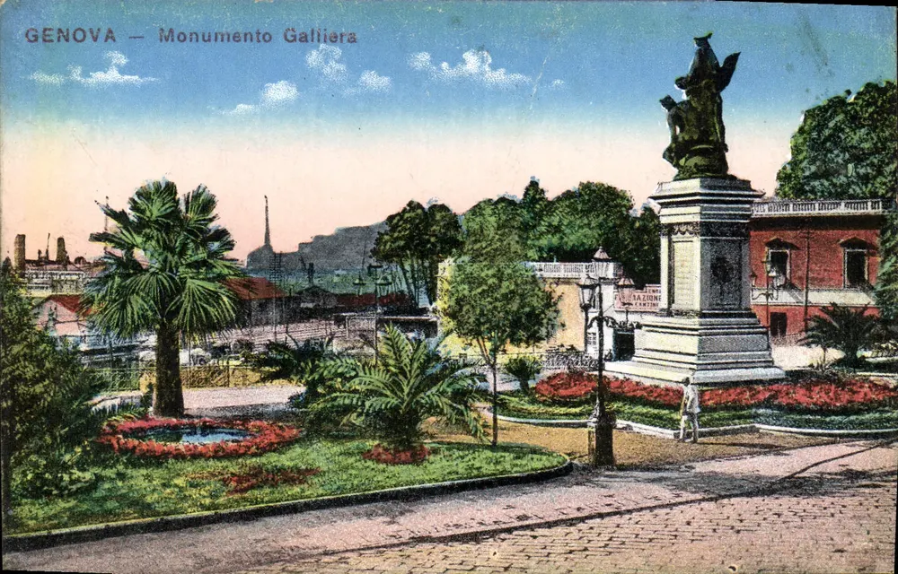 Gênova — Monumento Galliera — Editor Riser Rag. E. Paganelli, N. 2504 - Frente