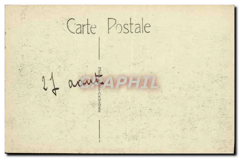Reims — Rue des Deux-Anges após a guerra — Photos-Cathédrale, n°260 - Verso