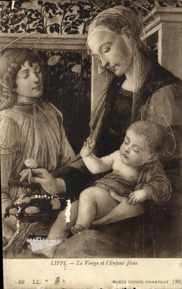 La Vierge et l'Enfant Jésus — tableau de Lippi — Musée Condé, Chantilly (20) - Vorderseite