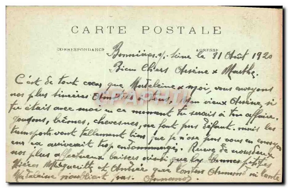 MANTES — Der Große Portal von Notre-Dame — C. M. Nr. 44 - Rückseite