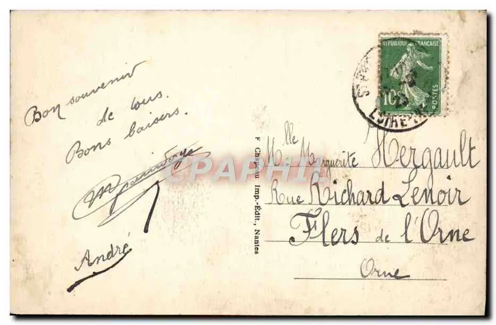 Saint-Brevin-l'Océan (Loire-Inf) — O Flot que monta — 5e milie - Verso