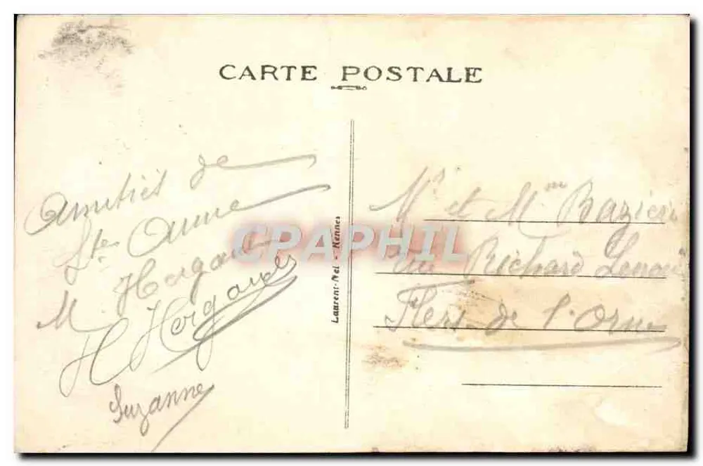 Sainte-Anne-d'Auray — La Scala Sancia — editor Laurent, N° de série não visível - Verso