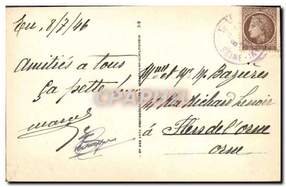 Eu — A Igreja — ARNOLD & CIE, n° 45 - Verso