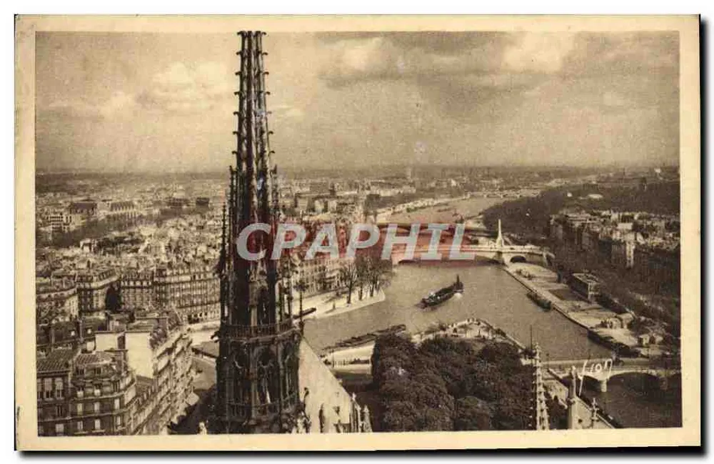 Paris — Panoramablick vom Notre-Dame — Éditions d'Art Martel, Nr. H. 816 - Vorderseite