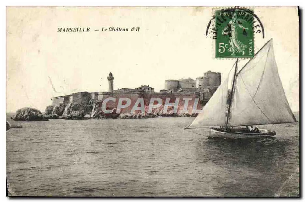 Marselha — O Castelo de If — editor desconhecido - Frente
