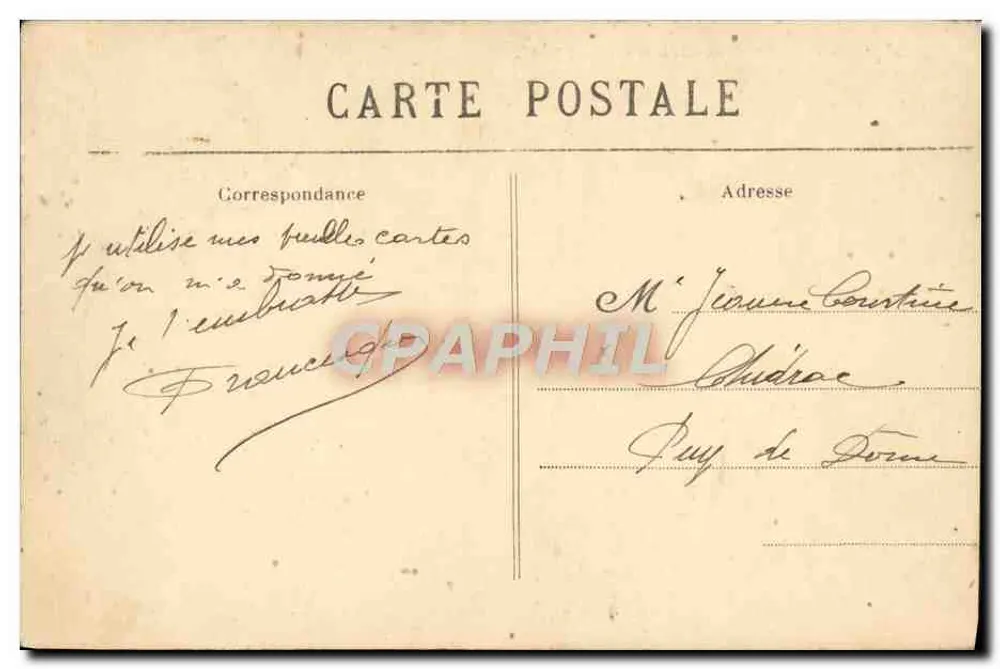 Angers — A Entrada do Castelo — L.V., fot. Prance - Verso