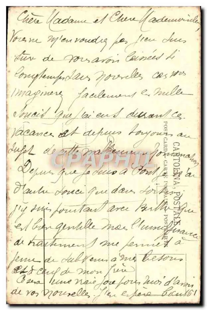 Elégies romaines — A. Puatti — wydawca A. Pisetti, Mediolan - Rewers