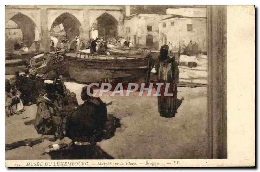 Mercato sulla Spiaggia — Museo del Luxembourg — Braggury — LL. - Recto