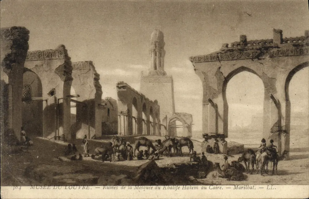 Ruinen der Moschee des Kalifen Hakem in Kairo — Marillbat — Louvre-Museum — n°364 - Vorderseite
