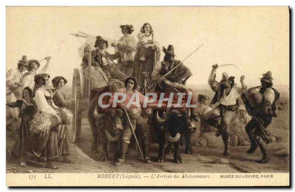 A Chegada dos Ceifeiros — Robert (Léopold) — Museu do Louvre, Paris - Frente