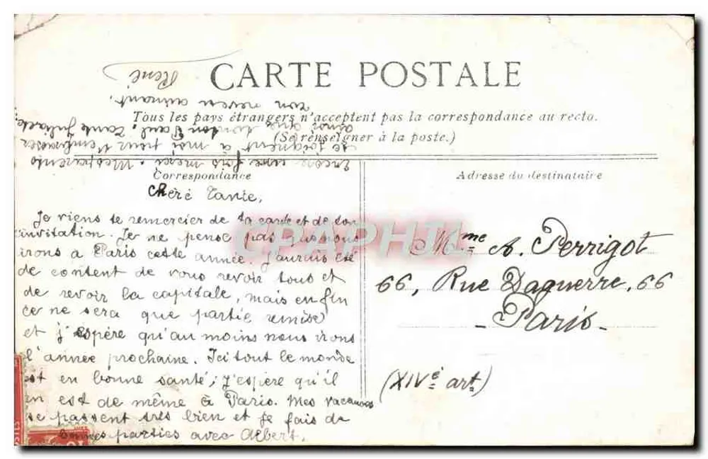Les Glaneuses — reproduction de l'œuvre de Millet — éditeur DES GLANEUSES — n° 110 - Verso