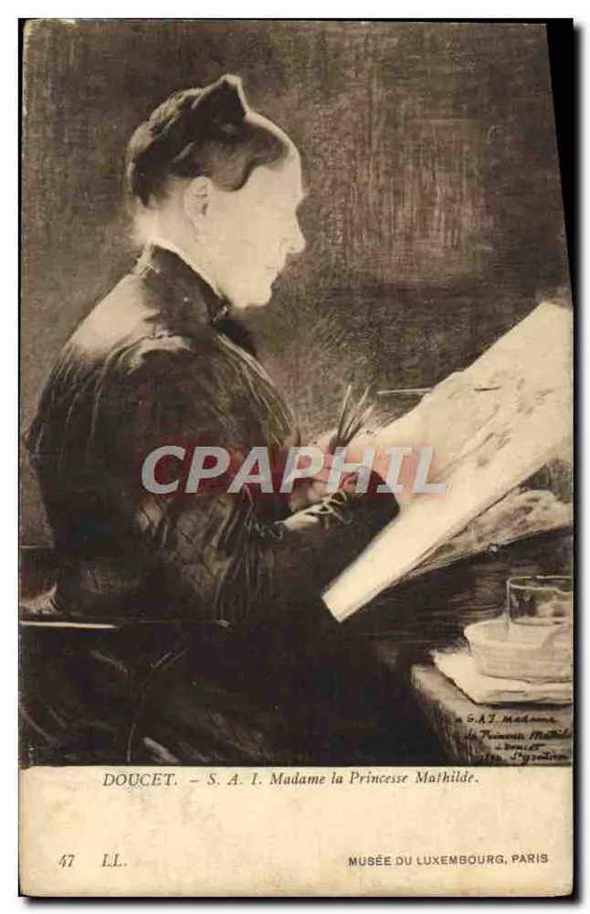 Madame a Princesa Mathilde — Museu do Luxembourg, Paris — Doucet, n°47 LL - Frente