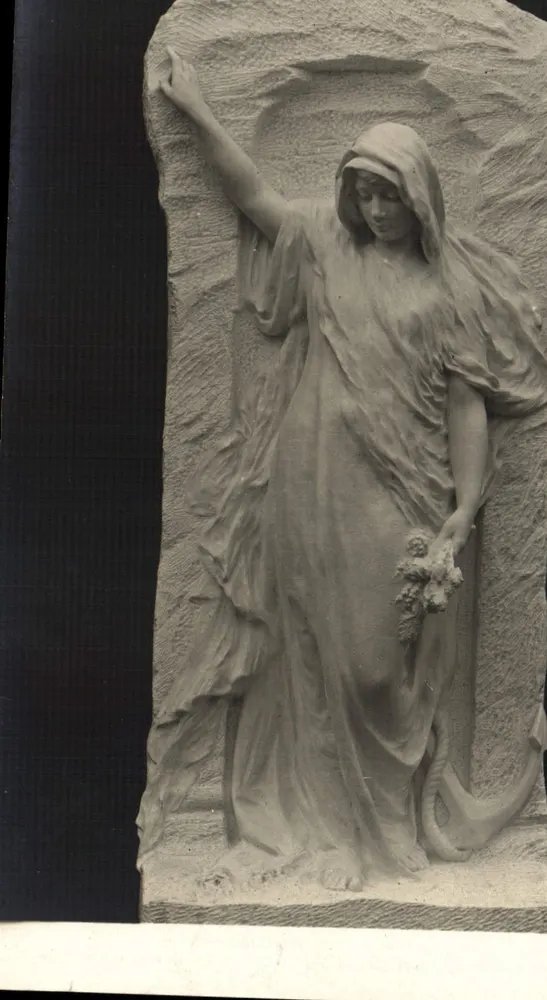 Statue des Todes — Totenmonument — Tournier-Victorien, Paris - Vorderseite