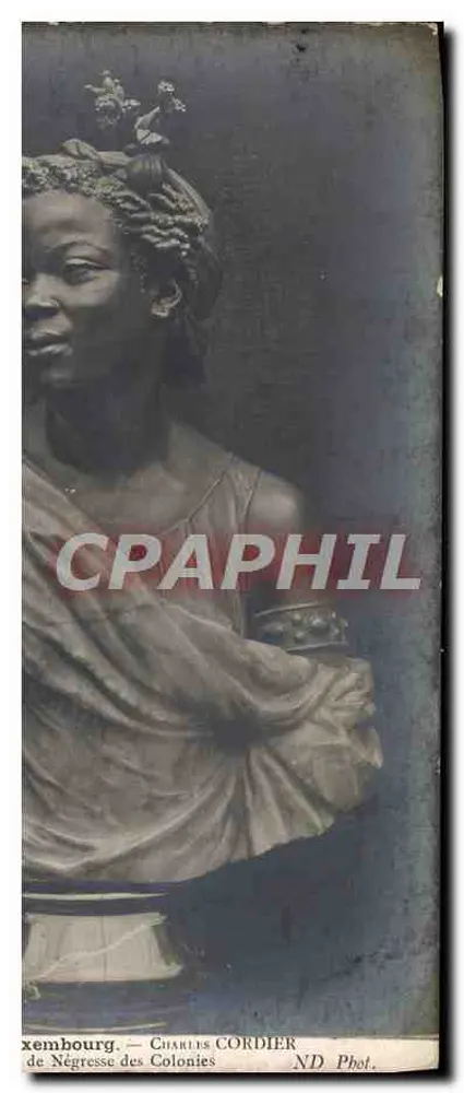 Bust der Négresse der Kolonien — Büste — Charles Cordier, ND Phot. - Vorderseite