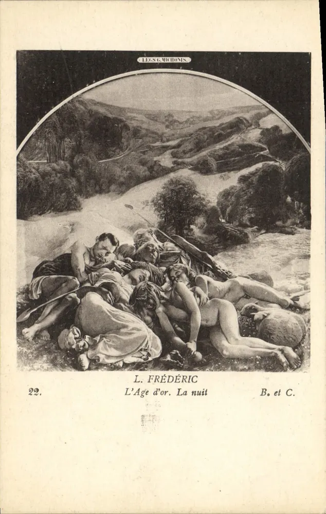 A Era de Ouro. A Noite — L. Frédéric — Edição Léon G. Michonis, n°22 - Frente