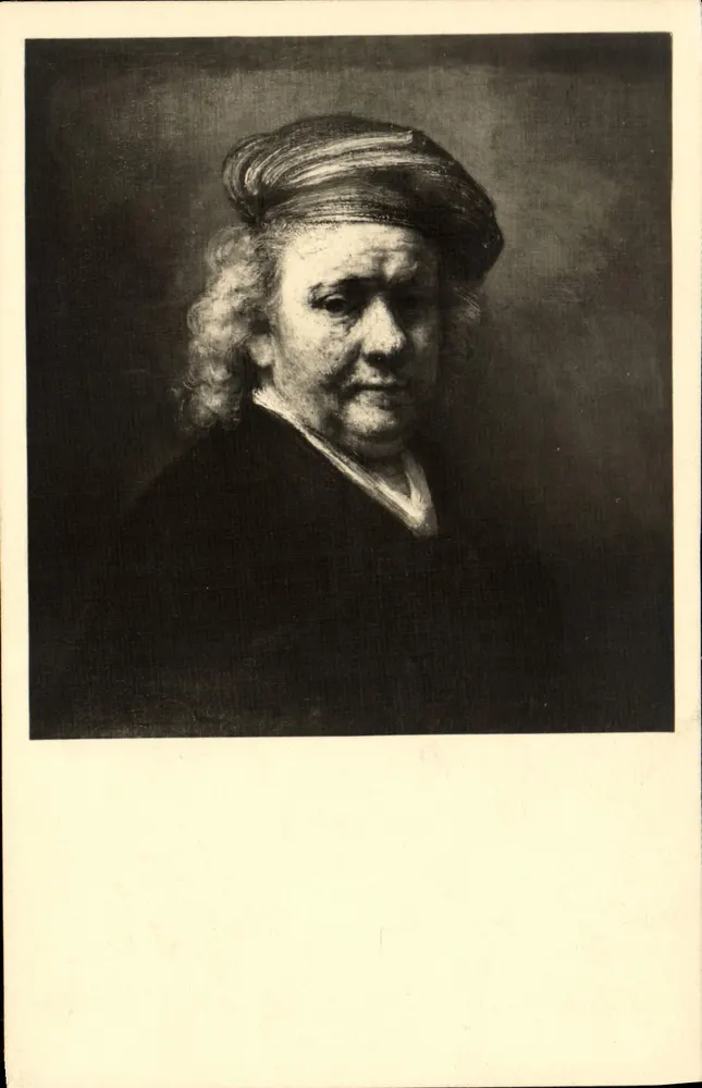 Porträt von Rembrandt — Letztes Selbstporträt — Museum Mauritshuis 's-Gravenhage, Nr. 848 - Vorderseite