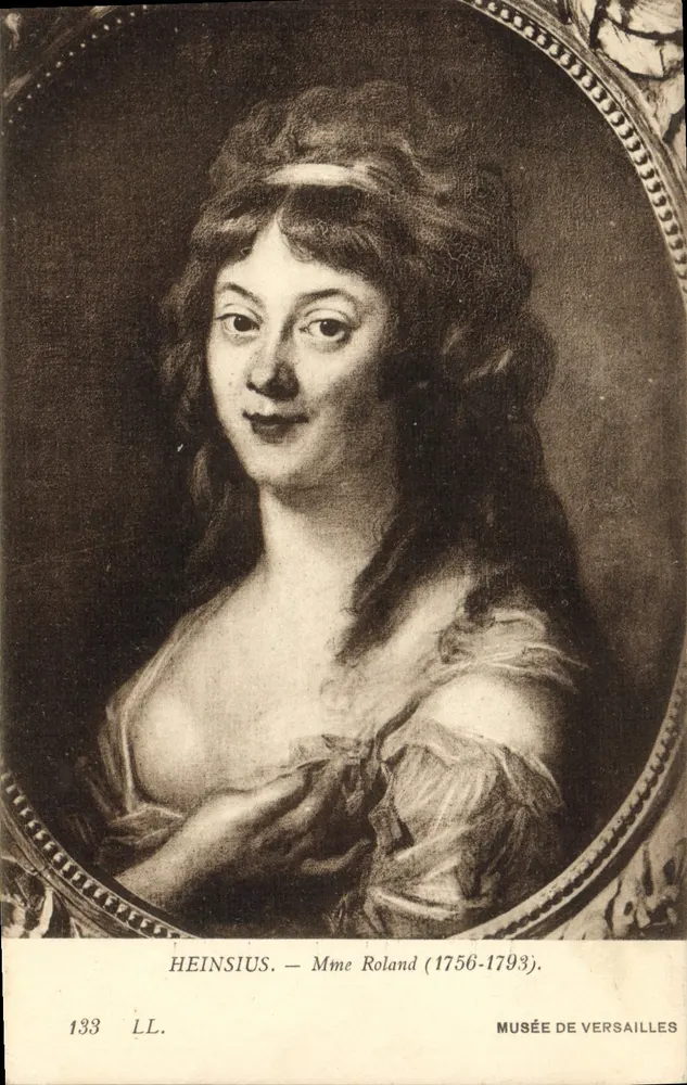 Madame Roland — Portrait — HEINSIUS — Musée de Versailles - Vorderseite