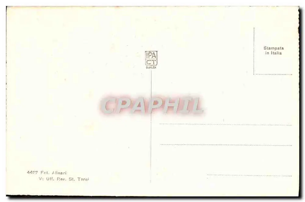 Gérom - Uma luta de galos — Editor: Fot. Alinari, n° 4497 - Verso