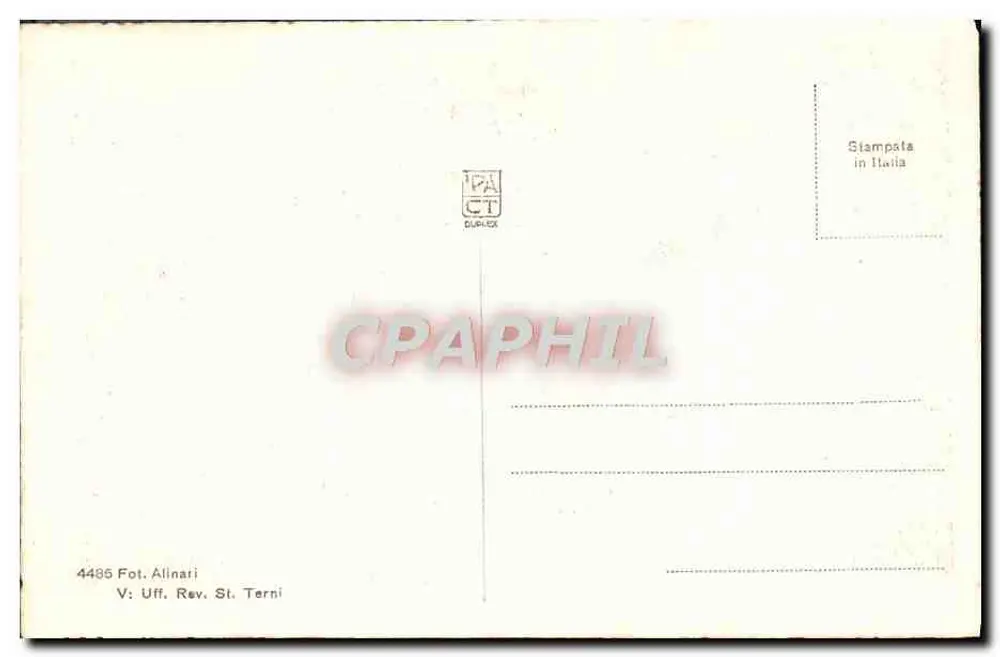 Santerre - Suzanne ao banho — reprodução de uma pintura — editor V. Uff. Rev. St. Terni, n° 4485 - Verso