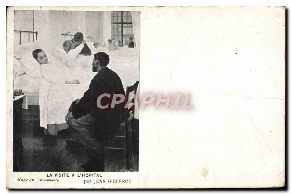 Besuch im Krankenhaus — Museum von Luxemburg — von Jean Geffroy - Vorderseite