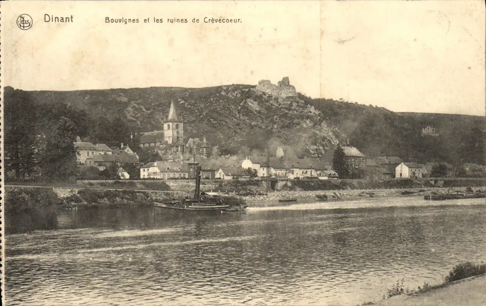 Dinant — Bouvignes und die Ruinen von Crèvecoeur — Ed. Nels, Brüssel, 20 - Vorderseite