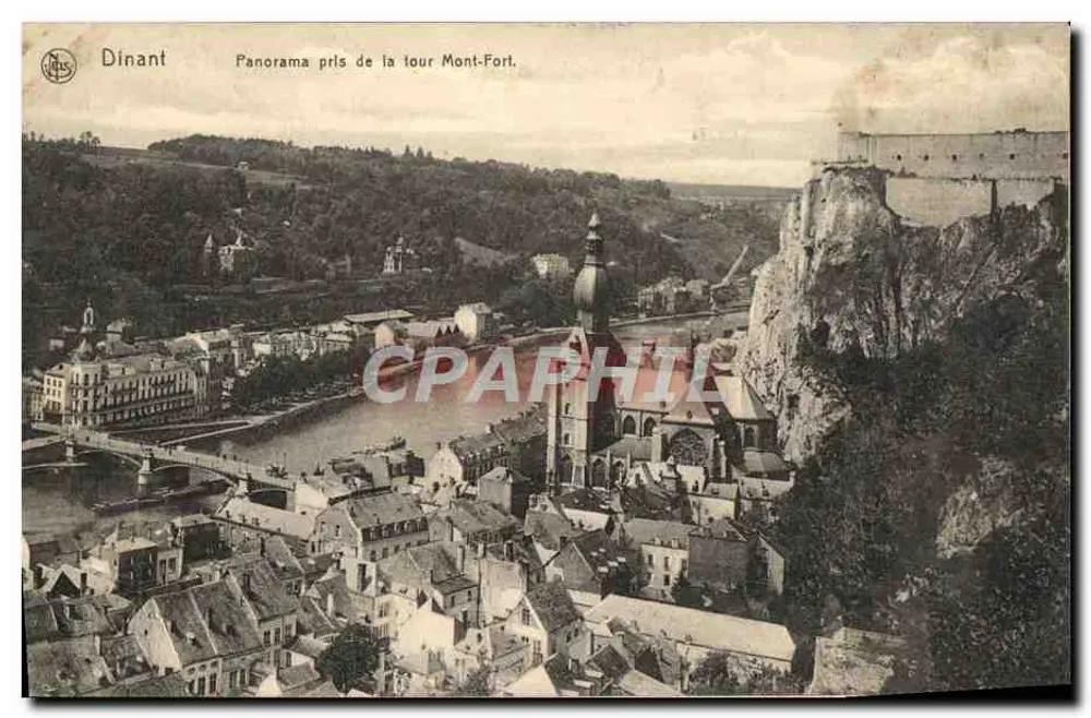 Dinant — Panorama vom Mont-Fort-Turm — Ed. Neils, Brüssel, Nr. 23 - Vorderseite