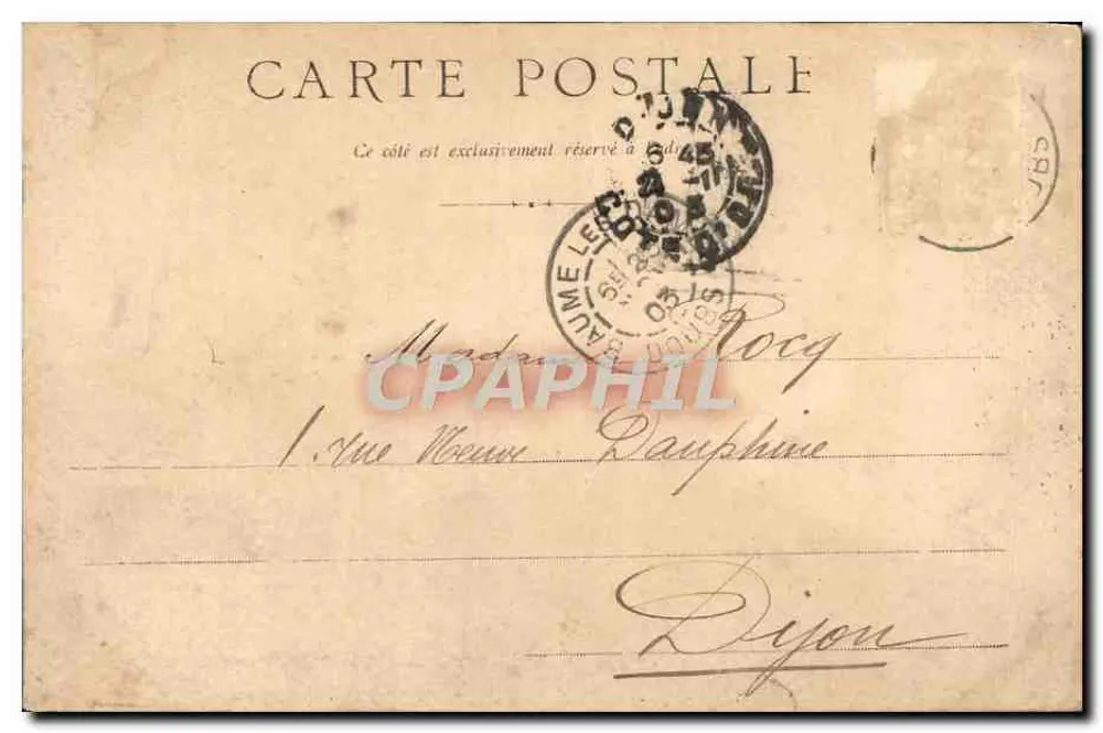 Environs de BAUMES-LES-DAMES — Les Usines de COUR — éditeur anonyme - Verso
