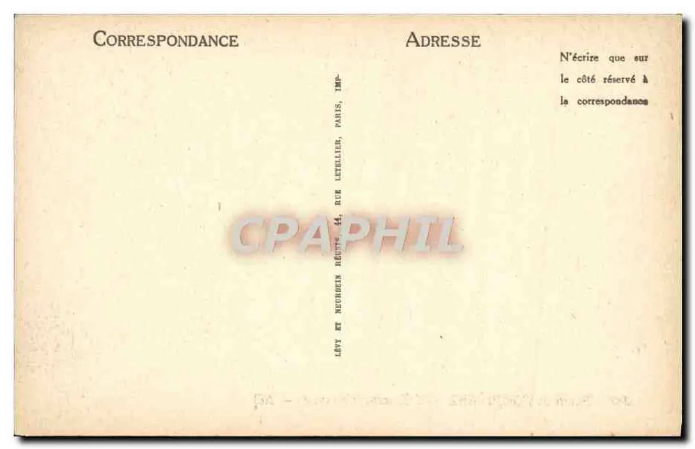 Palácio de COMPIÈGNE — A Escada de Honra — ND - Verso
