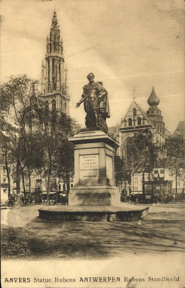 Anvers - Estátua de Rubens — editor desconhecido, número de série não visível - Frente