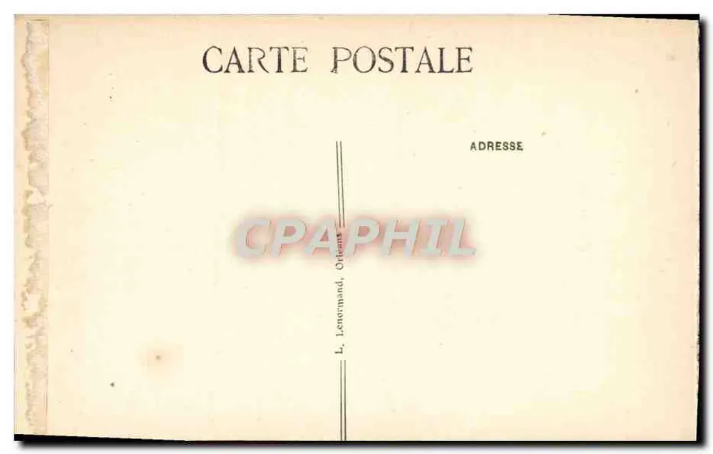 Orléans — A Catedral (Igreja de Santa Cruz) — L. Lenormand, Orléans - Verso