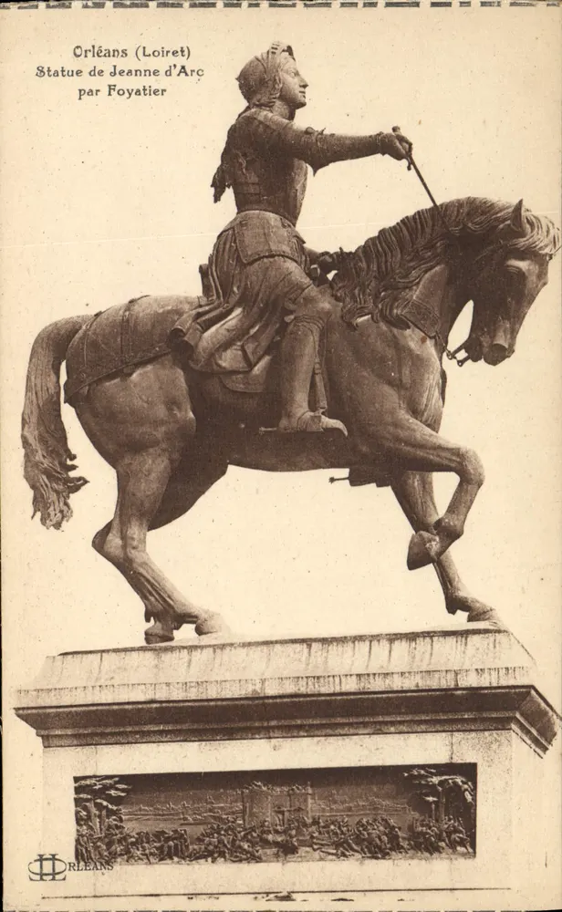 Orléans (Loiret) — Statue der Jeanne d'Arc von Foyatier — Verlag L. Lenormand - Vorderseite