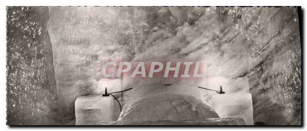 Chamonix - Montenvers (alt. 1913 m.) — Die Grotte der Mer de Glace, MG. 4 - Die Schlafkammer — Éditions Photographiques JANSOL - Vorderseite
