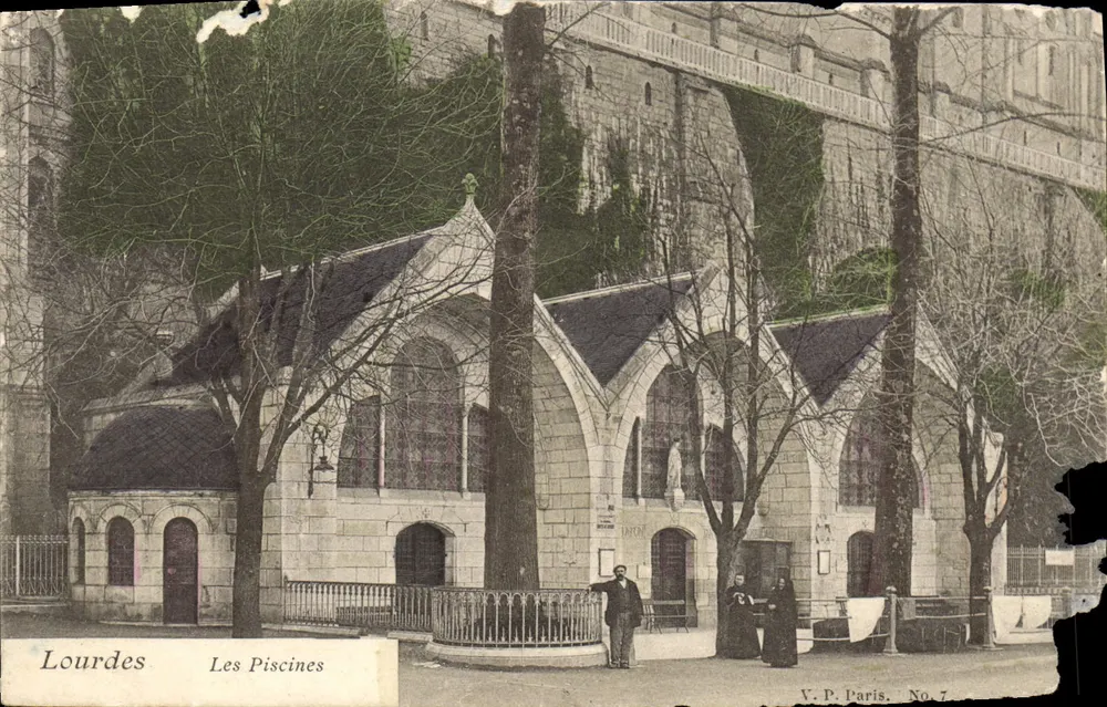 Lourdes — Pisciny — V.P. Paris Nr 7 - Awers