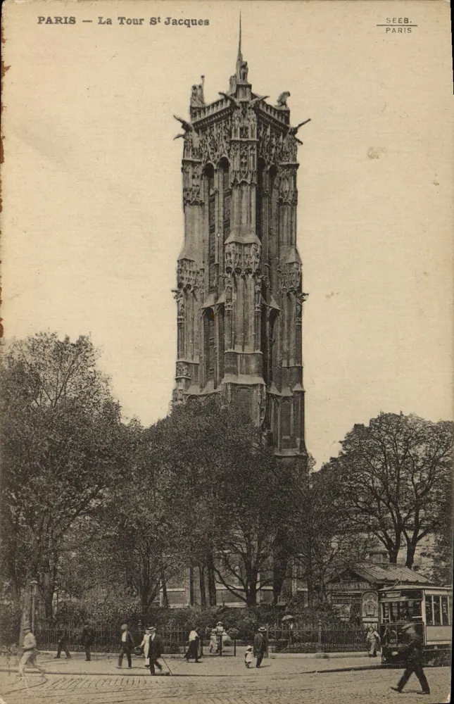 Paris — A Torre Saint-Jacques — SEEB, Paris - Frente