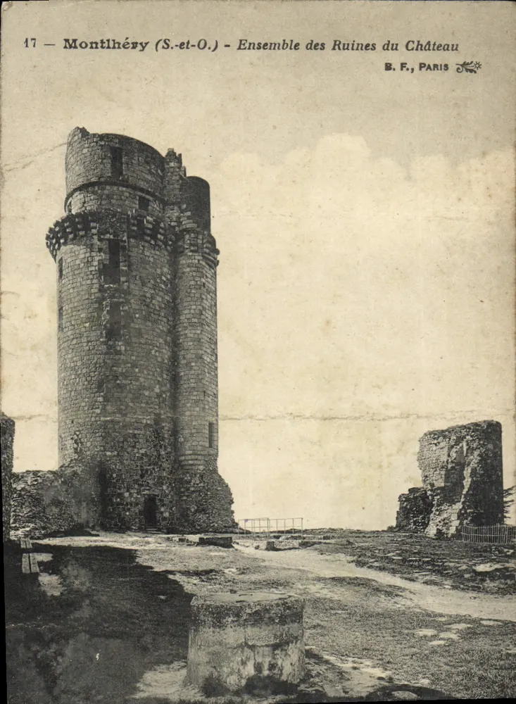 Montlhéry (S.-et-O.) — Conjunto das Ruínas do Castelo — B. F., Paris - Frente