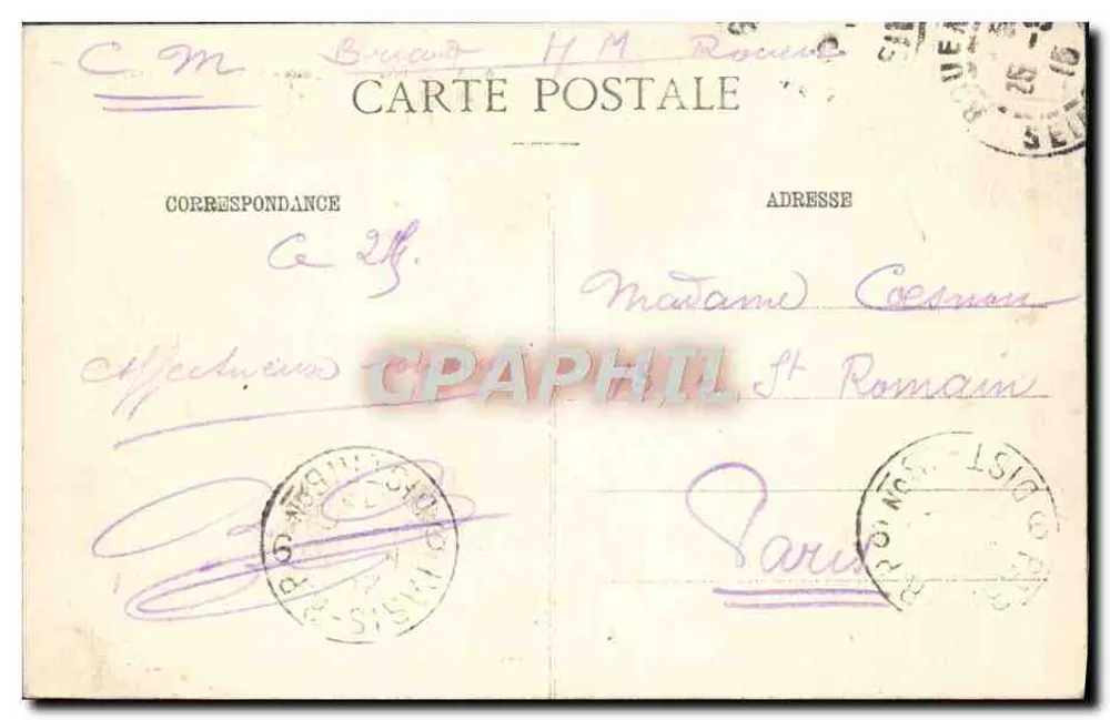 Rouen — Die Kais — Aufnahme vom Transbordeur — C.F. - 301 - Rückseite