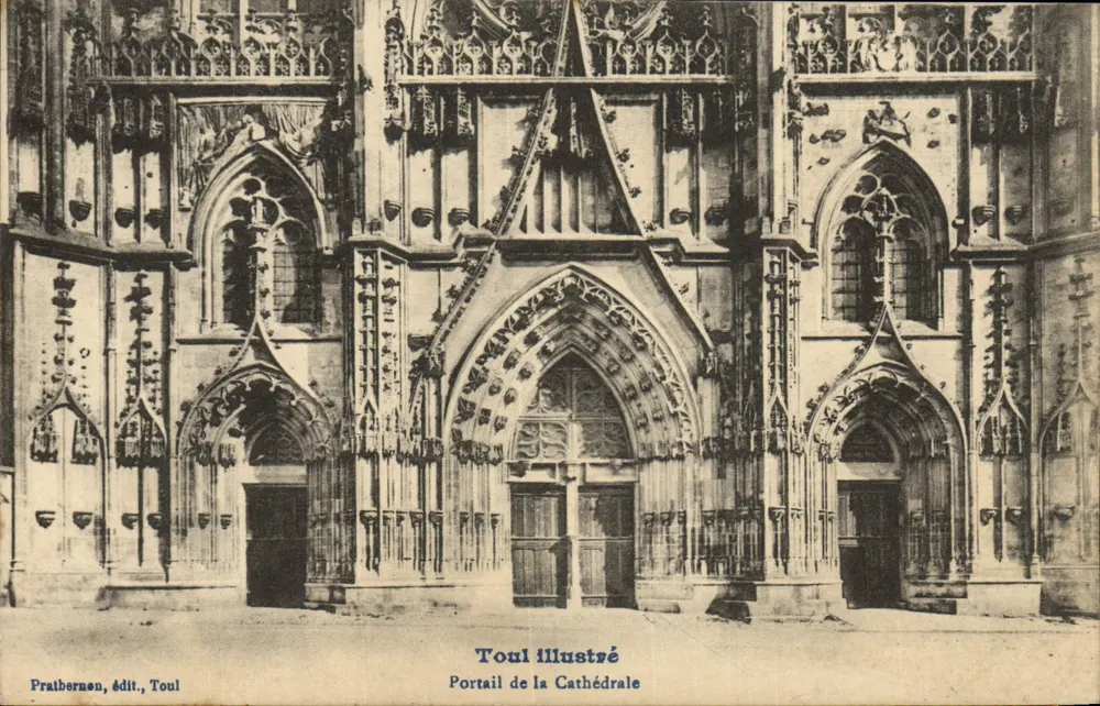 Portal der Kathedrale — Toul — Pratbernaen, Verlag, Toul - Vorderseite