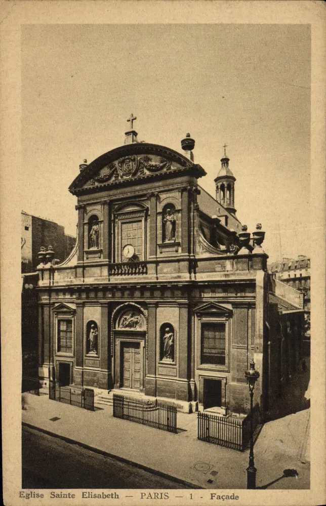 Igreja de Santa Elisabet — PARIS — 1 — Fachada - Frente