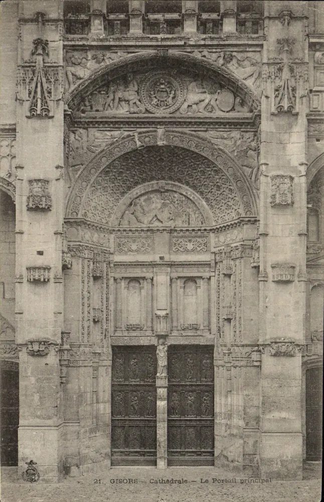 Gisors - Kathedrale - Der Hauptportal - Vorderseite